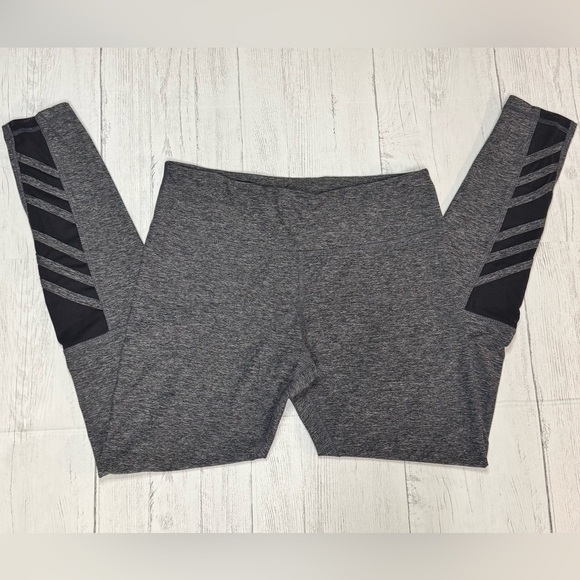 Scorpio Sol Yoga Ankle Leggings, Black Mesh Cut Out Size Small - Picture 1 of 3